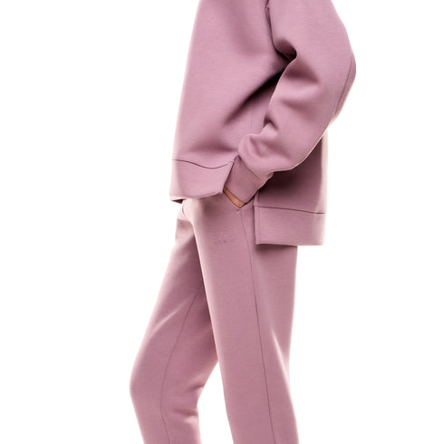 Tuta Donna con felpa girocollo e borchie decorative